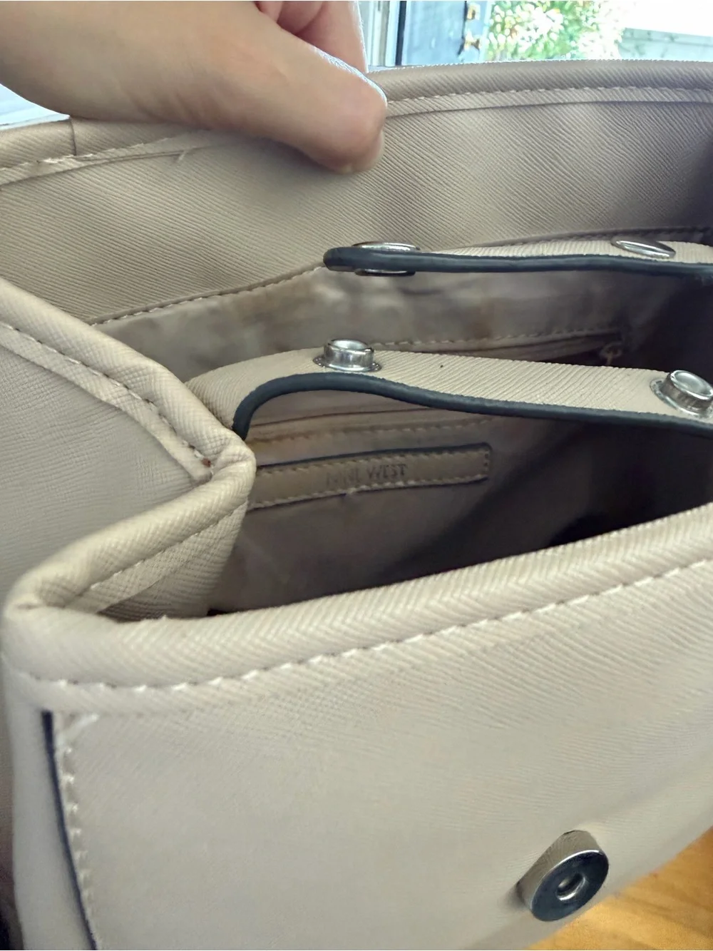 Nine West structured backpack